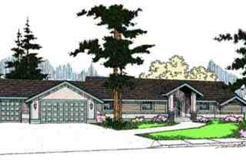 Home Plan - Ranch Exterior - Front Elevation Plan #60-624