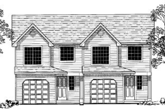 Exterior - Front Elevation for Traditional House Plan #303-360 - 3 bed, 2.5 bath