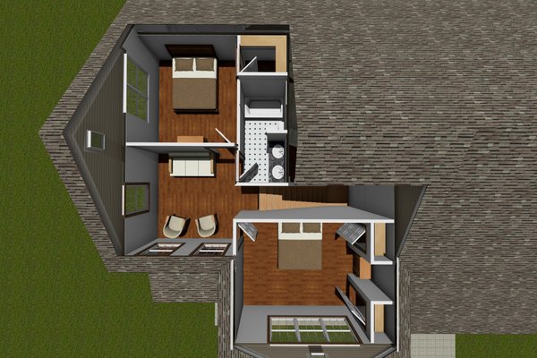 Architectural House Design - Traditional Floor Plan - Upper Floor Plan #513-2081