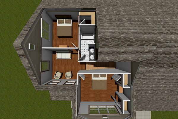 Home Plan - Traditional Floor Plan - Upper Floor Plan #513-2081