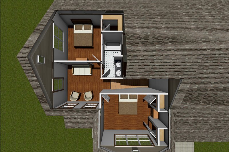 Home Plan - Floor Plan - Upper Floor 1 for Traditional House Plan #513-2081 - 3 bed, 2.5 bath