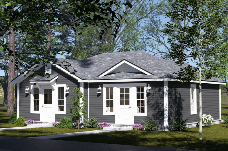 Architectural House Design - Exterior - Other Elevation for Cottage House Plan #513-2405 - 2 bed, 2 bath