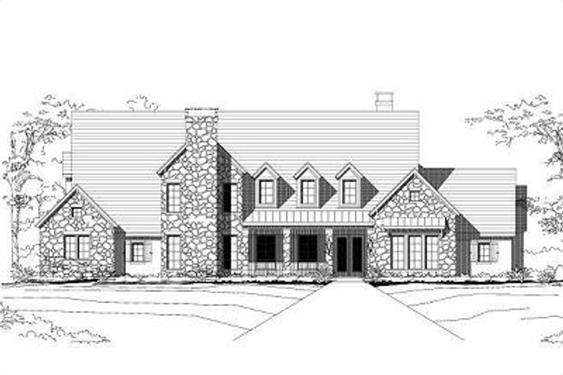 Traditional Style House Plan - 4 Beds 4.5 Baths 6525 Sq/Ft Plan #411-613