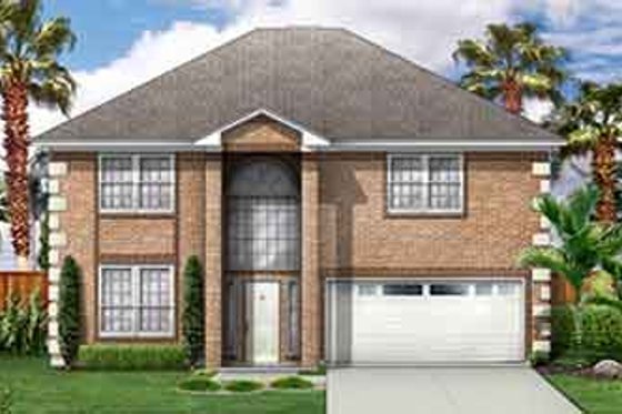 Exterior - Front Elevation for Traditional House Plan #84-164 - 4 bed, 3 bath