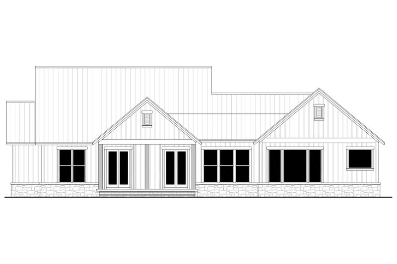 Dream House Plan - Exterior - Rear Elevation for Farmhouse House Plan #430-229 - 3 bed, 2.5 bath
