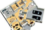 European Style House Plan - 3 Beds 2 Baths 2094 Sq/Ft Plan #25-4114 