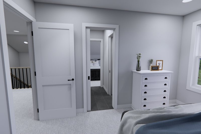 Architectural House Design - Interior - Bedroom 1 for Traditional House Plan #51-1550 - 4 bed, 3 bath