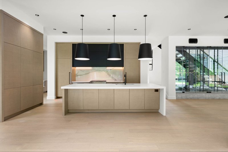 House Blueprint - Interior - Kitchen 1 for Modern House Plan #1114-100 - 4 bed, 4.5 bath