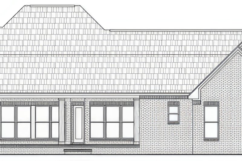 House Blueprint - Exterior - Rear Elevation for Farmhouse House Plan #21-562 - 3 bed, 2.5 bath