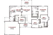 Traditional Style House Plan - 5 Beds 3 Baths 3109 Sq/Ft Plan #63-323 