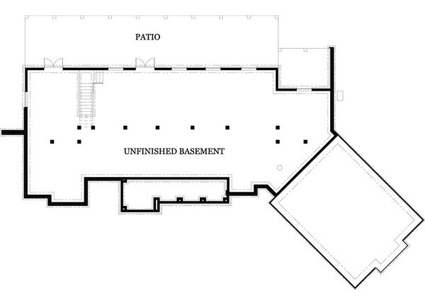 Architectural House Design - Craftsman Floor Plan - Lower Floor Plan #119-367