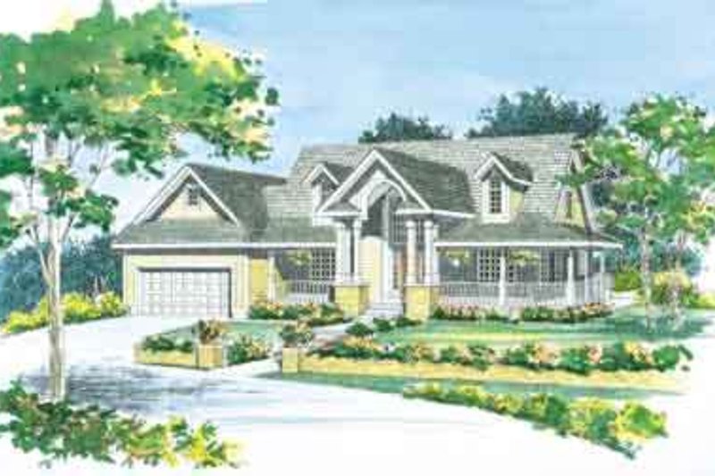 Home Plan - Traditional Exterior - Front Elevation Plan #72-470