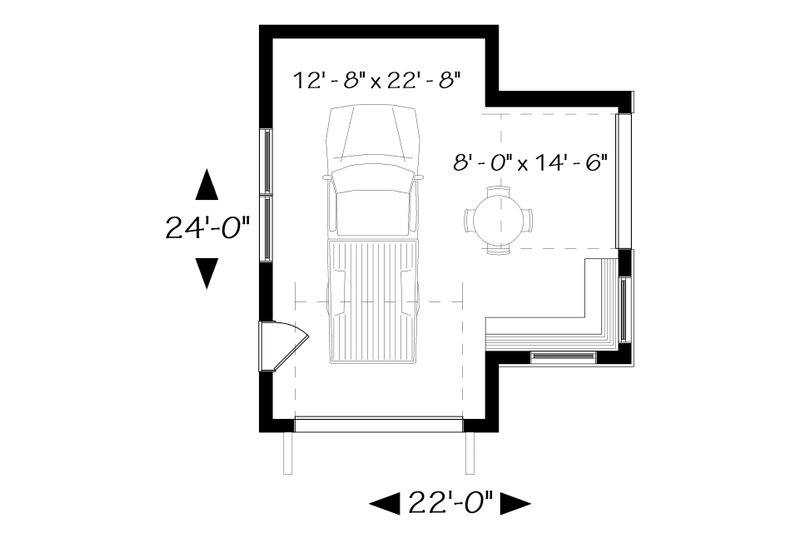 House Plan Design - Floor Plan - Main Floor for Craftsman House Plan #23-2717, 0 bath