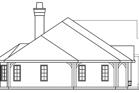 Exterior - Other Elevation for Ranch House Plan #124-372 - 3 bed, 3 bath