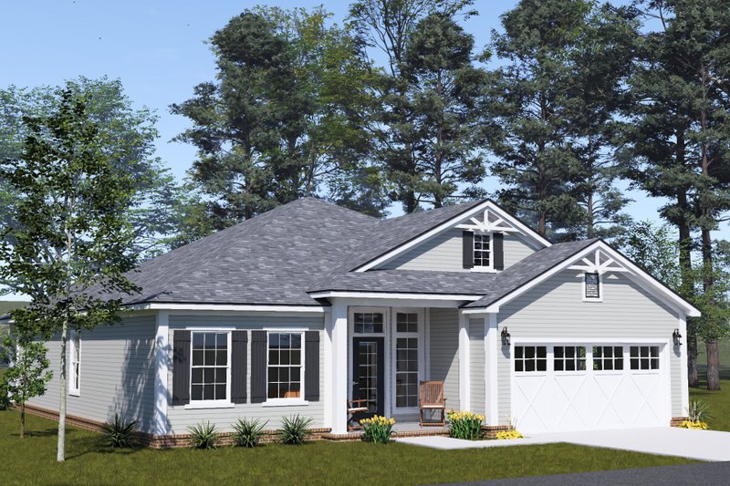 Architectural House Design - Exterior - Other Elevation for Craftsman House Plan #513-2432 - 3 bed, 2 bath