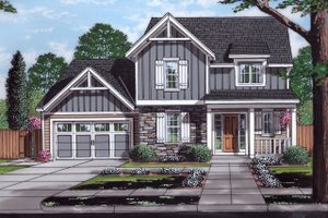 Traditional Exterior - Front Elevation Plan #46-890