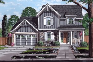 Traditional Exterior - Front Elevation Plan #46-890