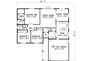Adobe / Southwestern Style House Plan - 3 Beds 2 Baths 1684 Sq/Ft Plan #1-1328 