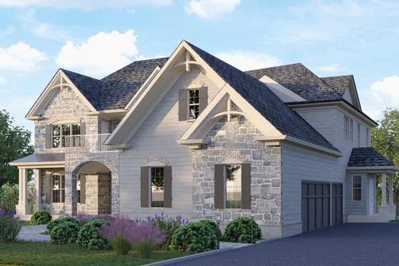 Exterior - Other Elevation 1 for Craftsman House Plan #54-433 - 4 bed, 5 bath