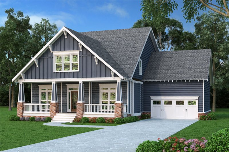 Bungalow Style House Plan - 4 Beds 2.5 Baths 2707 Sq/Ft Plan #419-284