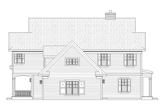 Exterior - Other Elevation 1 for Traditional House Plan #901-52 - 3 bed, 2.5 bath