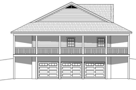 Exterior - Other Elevation 2 for Country House Plan #932-175 - 3 bed, 2 bath