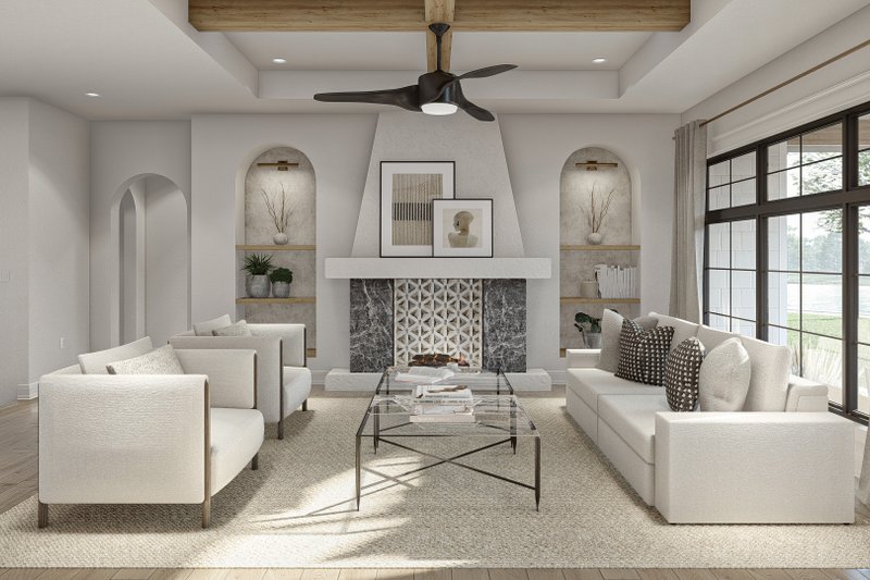 House Plan Design - Interior - Family Room 1 for Cottage House Plan #455-541 - 4 bed, 3 bath