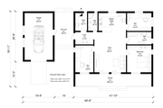 Modern Style House Plan - 3 Beds 2 Baths 1963 Sq/Ft Plan #549-21 