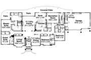 European Style House Plan - 4 Beds 4.5 Baths 4901 Sq/Ft Plan #124-600 