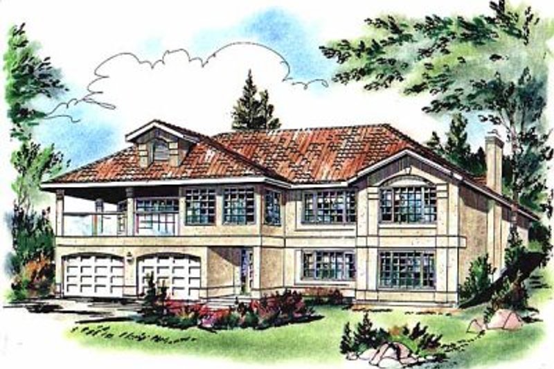 Home Plan - European Exterior - Front Elevation Plan #18-141