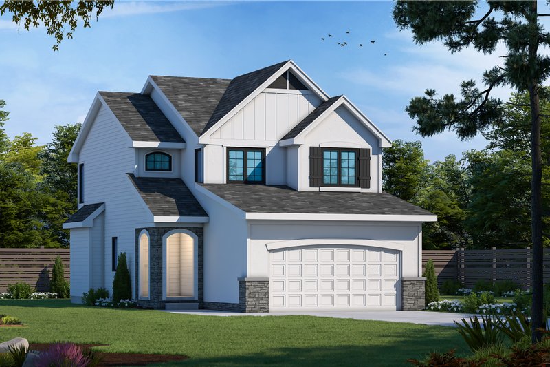 Home Plan - European Exterior - Front Elevation Plan #20-1790
