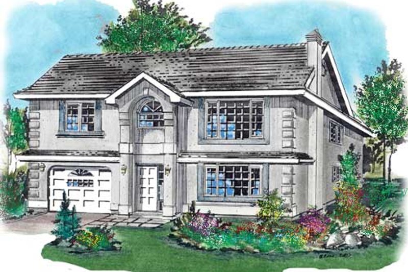 Architectural House Design - European Exterior - Front Elevation Plan #18-226