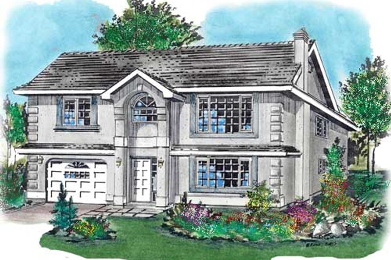 Dream House Plan - European Exterior - Front Elevation Plan #18-226