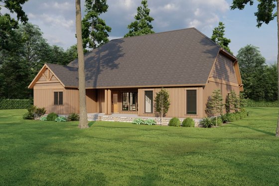 Exterior - Other Elevation 2 for Craftsman House Plan #17-2815 - 3 bed, 2 bath