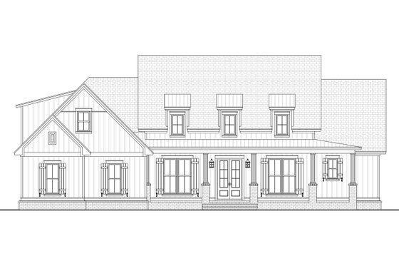 Exterior - Other Elevation for Farmhouse House Plan #430-196 - 3 bed, 2.5 bath