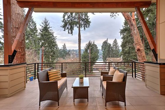 Exterior - Outdoor Living for Contemporary House Plan #132-226 - 4 bed, 3 bath