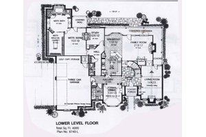 Floor Plan - Main Floor for Colonial House Plan #310-950 - 4 bed, 3.5 bath