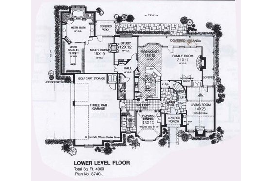 Floor Plan - Main Floor for Colonial House Plan #310-950 - 4 bed, 3.5 bath