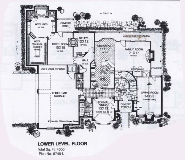 Colonial Floor Plan - Main Floor Plan #310-950