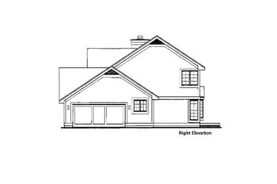 Exterior - Other Elevation for Bungalow House Plan #320-343 - 2 bed, 2.5 bath