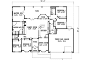 Adobe / Southwestern Style House Plan - 5 Beds 3 Baths 2712 Sq/Ft Plan #1-1187 