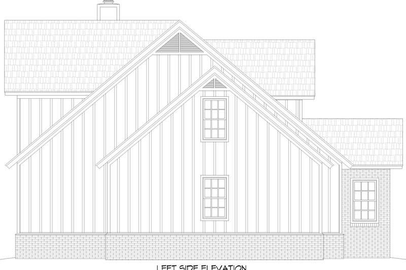 House Plan Design - Exterior - Other Elevation for Farmhouse House Plan #932-1066 - 3 bed, 3.5 bath