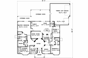 Adobe / Southwestern Style House Plan - 5 Beds 3 Baths 3303 Sq/Ft Plan #1-1000 