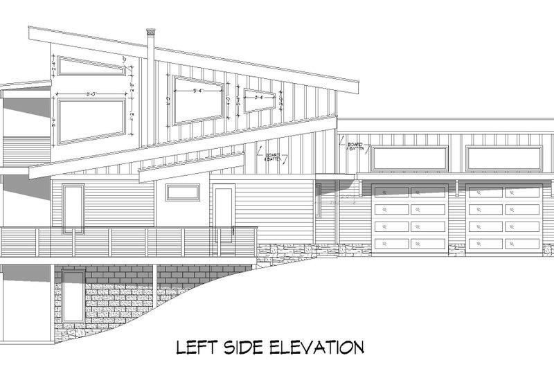 Dream House Plan - Exterior - Other Elevation 2 for Contemporary House Plan #932-769 - 4 bed, 3 bath