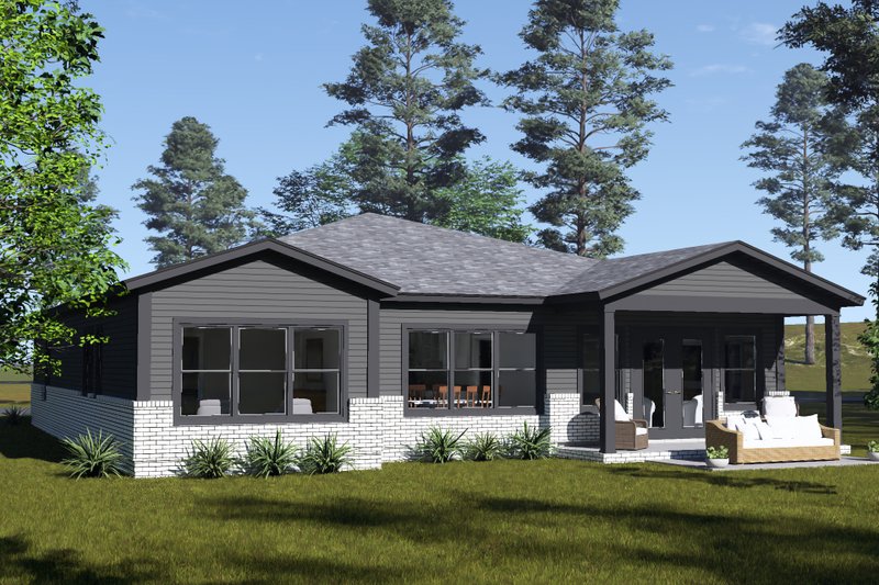 Architectural House Design - Exterior - Other Elevation 4 for Modern House Plan #513-2433 - 3 bed, 2 bath