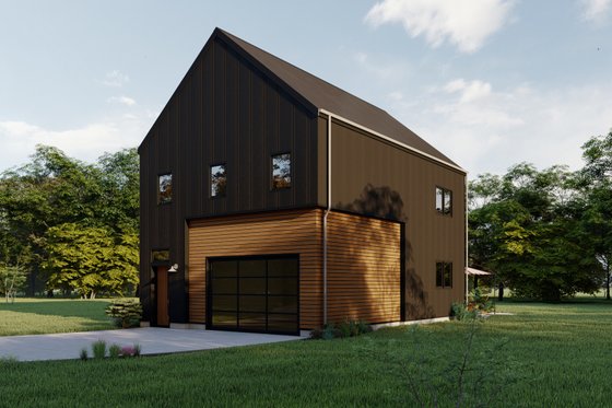 Exterior - Other Elevation for Barndominium House Plan #1092-4 - 2 bed, 2.5 bath