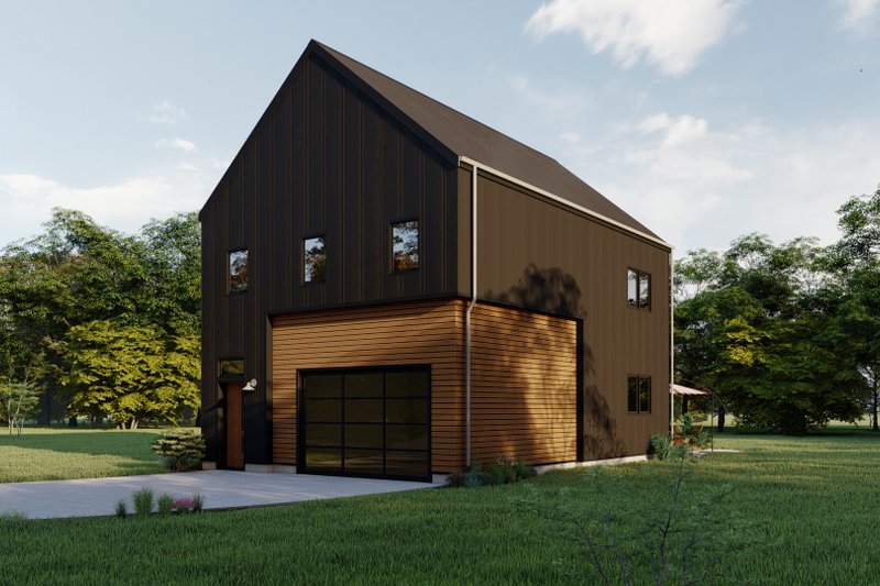 Dream House Plan - Exterior - Other Elevation for Barndominium House Plan #1092-4 - 2 bed, 2.5 bath