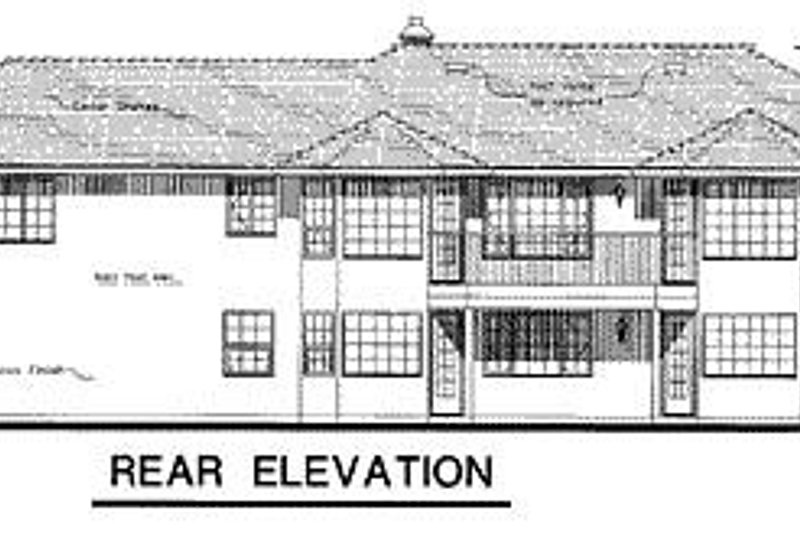 House Plan Design - Exterior - Rear Elevation for Ranch House Plan #18-119 - 3 bed, 2 bath