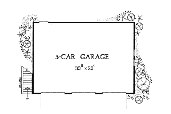Floor Plan - Main Floor for Traditional House Plan #72-252, 1 bath