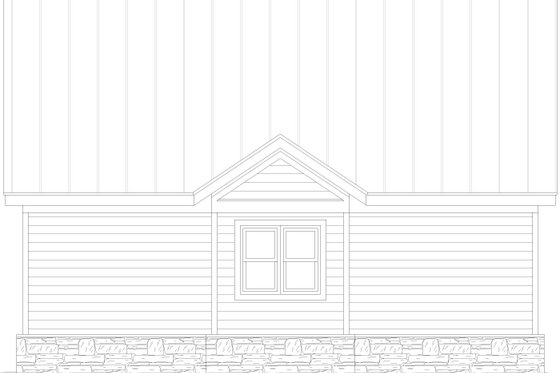 Exterior - Other Elevation for Craftsman House Plan #932-1112, 0 bath